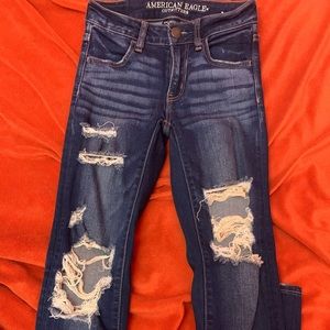 American eagle ripped jeans